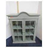 SHABBY CHIC WALL CURIO CABINET