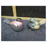 POTTERY & GLASS BIRDS