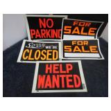 5-- ASSORTED SIGNS