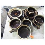 PFALTZGRAFF BROWN DRIP DISHES