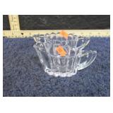 HEISEY GLASS CREAM & SUGAR