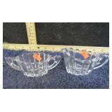 HEISEY GLASS CREAM & SUGAR