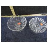 2-- HEISEY GLASS COMPOTES