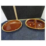 HULL BROWN DRIP DISHES