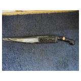 PHILIPINE FIGHTING KNIFE - PART OF SHEATH MISSING