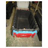 3-- FLIP-TOP STORAGE TUBS