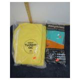 SAFETY GEAR RUBBER GLOVES & CHEMICAL SUIT