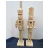 2-- 24" UNPAINTED CHRISTMAS NUTCRACKERS