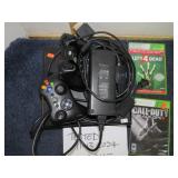 XBOX 360 VIDEO GAME SYSTEM & 2 GAMES