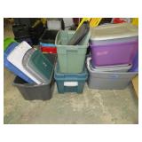 GROUP LOT -- STORAGE TUBS & LIDS