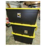 3-- STORAGE TUBS  2-- 40 gal & 1 -- 50 gal