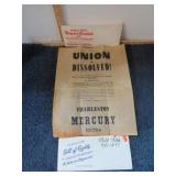 REPRODUCTION BILL OF RIGHTS & 1860 NEWS PAPER