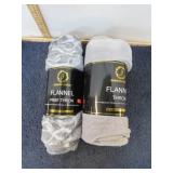 2-- FLANNEL THROW BLANKETS