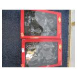 2 BXS-- GLASS ANGEL CHRISTMAS ORNAMENTS