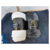 2-- FLANNEL THROW BLANKETS