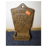 REPRODUCTION CAST IRON KEEN KUTTER MATCHBOX HOLDER
