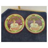 2-- 75th ANNIVERSASRY COCA COLA TRAYS