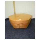 LONGABERGER BASKET W/ TOP & LINER