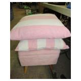 FOOT STOOL & PILLOWS