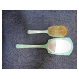 VINTAGE DRESSING MIRROR & BRUSH