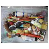 CRAFT PAINT & BRUSHES