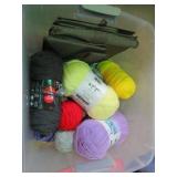 TUB LOT -- YARN & SHOE BINS