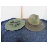 2-- WIDE BRIM HATS
