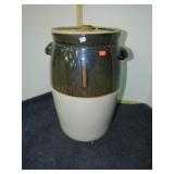 6gal BUTTER CHURN CROCK -- HAS BAD CRACK