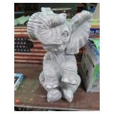 20" TALL PLASTER ELEPHANT