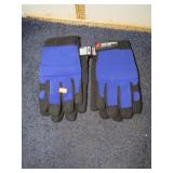 2 pair-- NEW SAFETY WORK GLOVES -- L