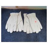 2 pair-- NEW LEATHER WORK GLOVES -- XL