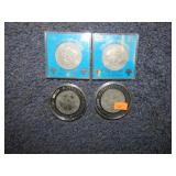 2-- 1981 ROYAL WEDDING & 2 QUEENS SILVER COINS