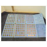 1941 ON LINCOLN CENT BOOKS 1 & 2 AND COINS