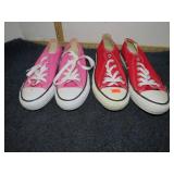 2 pair-- CONVERSE ALLSTAR SHOES -- WOMANS 5.5 & 7