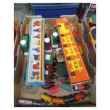 ASSORTED WOODEN, ETC TRAINS