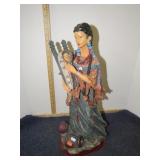 RESIN INDIAN STATUE 20 3/4" TALL