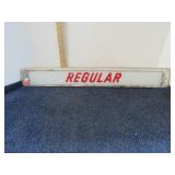 VINTAGE GAS PUMP "REGULAR" INSERT