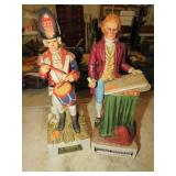2-- FIGURAL WHISKEY BOTTLES