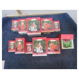 10-- HALLMARK & 1 PIER 1 CHRISTMAS ORNAMENTS