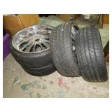 4-- 22" UINIVERSAL RIMS & TIRES
