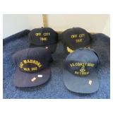 4 HATS - NAVY & "OFF CITY TIME"