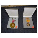 WWII 50th & VIETNAM 25th ANNIVERSARY MEDALS