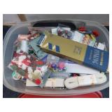 SEWING ITEMS BUTTONS, THREAD ELASTIC, ETC