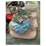 BEAN BAG CHAIR, BLANKETS & PILLOWS