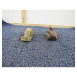 VINTAGE TOY RUBBER CAR & METAL TANK