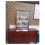 6 DRAWER DRESSER W/ MIRROR