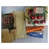 CHRISTMAS ORNAMENTS & LIGHT BULBS