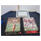 49ers BRYANT YOUNG & DWIGHT CLARK SIGNED PHOTOS