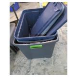 3-- STORAGE TUBS & LIDS