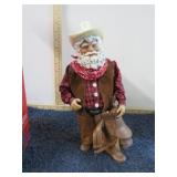 CLOTHIQUE CHRISTMAS COWBOAY SANTA FIGURE